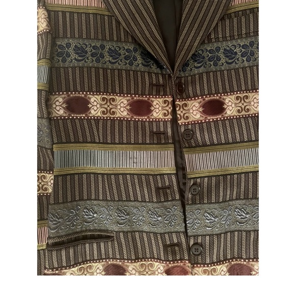 Romeo Gigli Vintage Women’s Striped Blazer from fall 1994 collection size 40 (M) - Picture 6 of 10